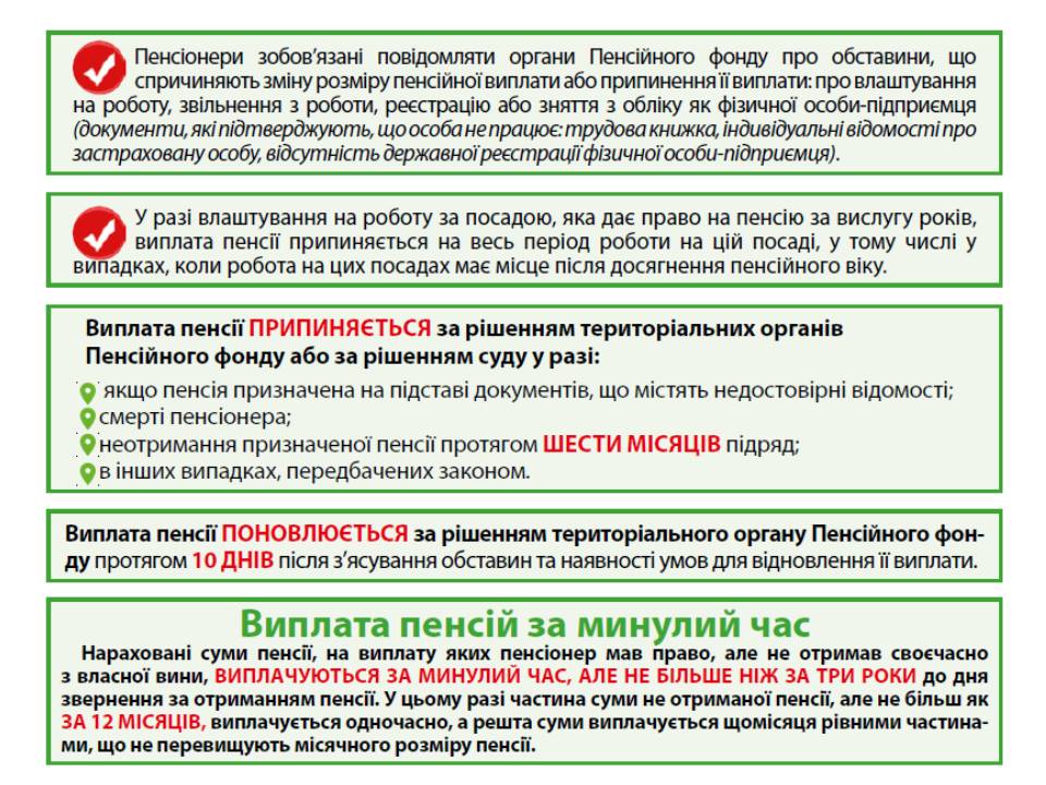 Pamyatka pensioneru vyplata pensiyi2