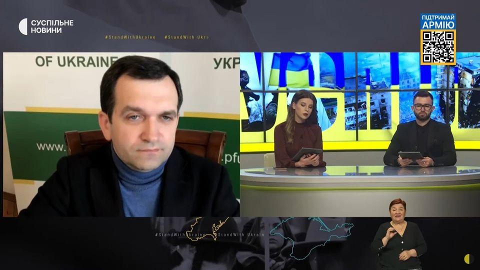 У телемарафоні телеканалу “Суспільне” Голова правління Пенсійного фонду України Євгеній Капінус розповів про стан фінансування пенсій та про проведення перерахунків. 27.05.2022 U telemarafoni Suspilne Golova pravlinnya PFU YE.Kapinus