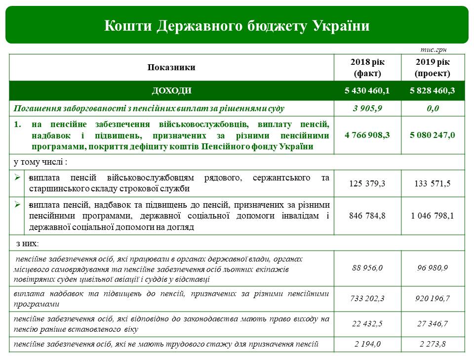 Кошти Державного бюджету України 2019 рік Slajd6 1 - Кошти Державного бюджету України 2019 рік