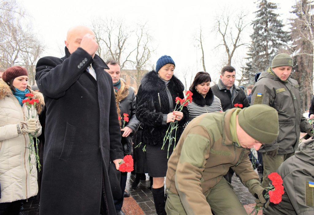 2 20190122 Den Sobornosti DSC 0449 1024x701 - З нагоди 100-річчя Дня Соборності вшанували борців за українську державність