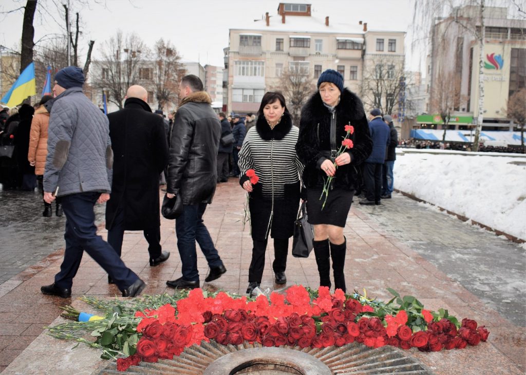 3 20190122 Den Sobornosti DSC 0454 1024x730 - З нагоди 100-річчя Дня Соборності вшанували борців за українську державність