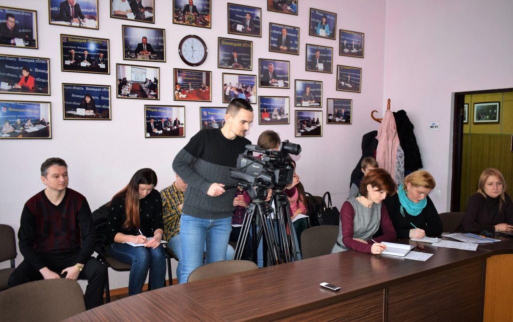 2 20190218 KorchakaOSpres konf 1024x642 - Олена Корчака розповіла медійникам Вінниччини про порядок виплати монетизованих субсидій пенсіонерам