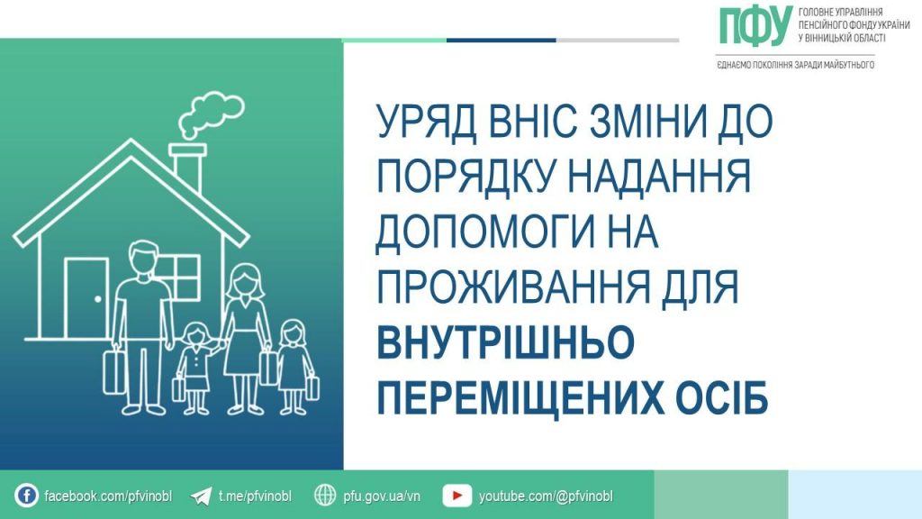 Уряд вніс зміни до Порядку надання допомоги на проживання для ВПО FB 20260327 4VPO zminy nadannya dopomogy 1024x576 - Уряд вніс зміни до Порядку надання допомоги на проживання для ВПО