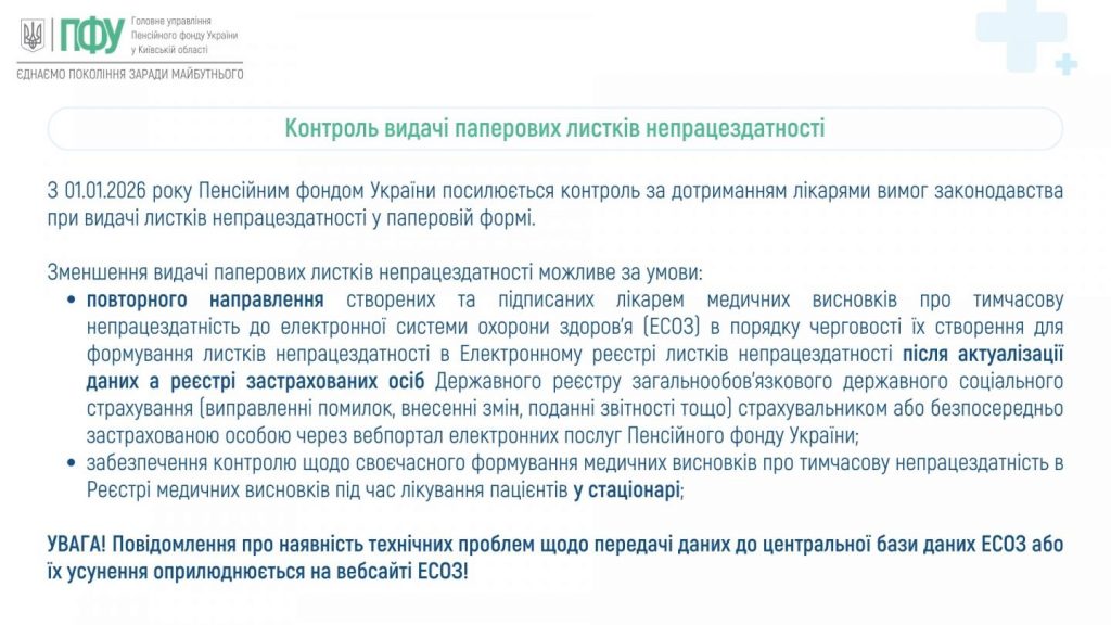 Перевірки обґрунтованості видачі та продовження листків непрацездатності в медичних закладах 20 slajd 1024x576 - Перевірки обґрунтованості видачі та продовження листків непрацездатності в медичних закладах