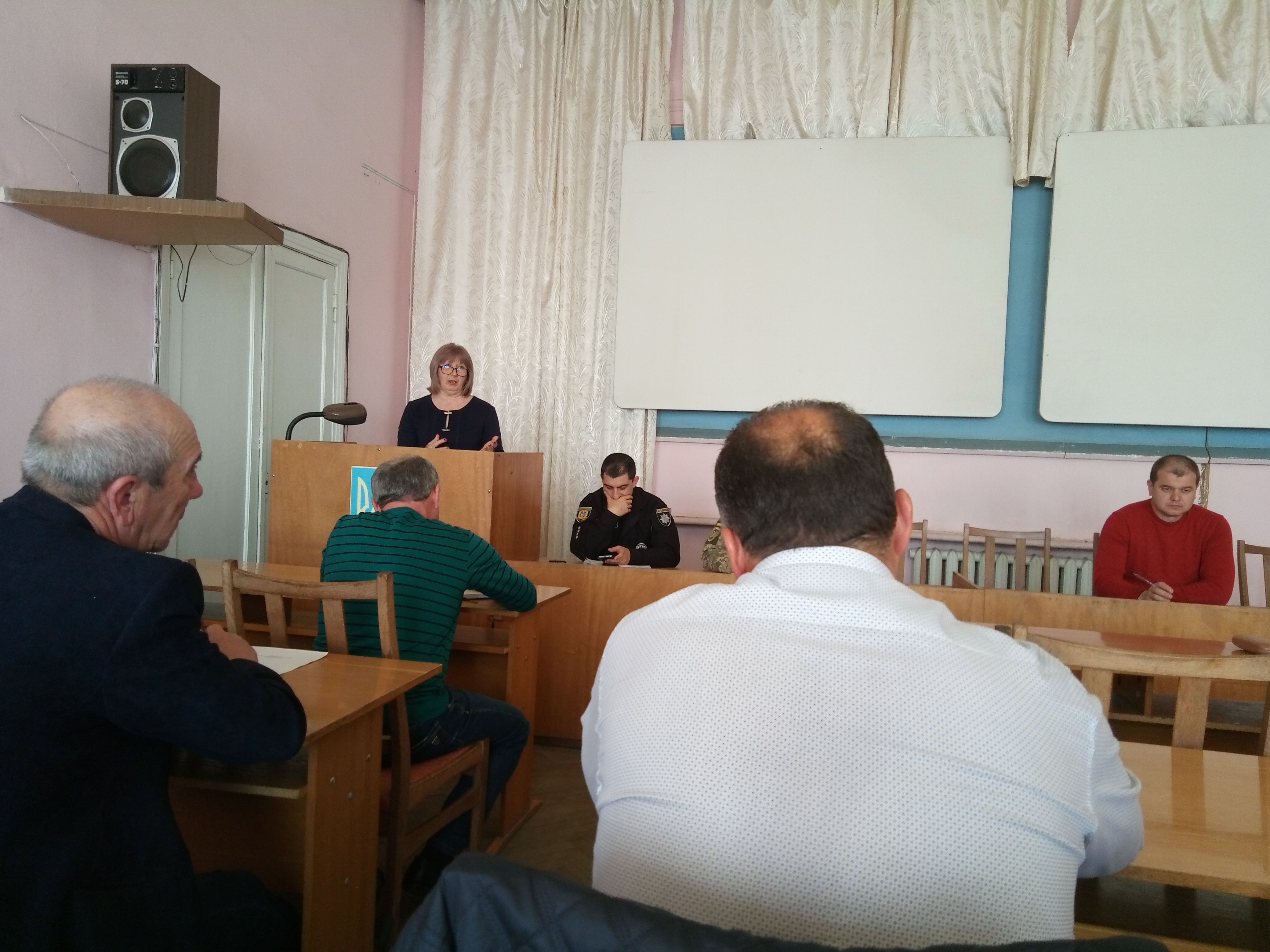Artsyzke OUPFU. Zustr ch z golovamy s lrad 16.04.2018 - Про створення віддалених робочих місць з надання пенсійних послуг йшла мова  під час зустрічі з головами сільських рад Арцизького району Одеської області