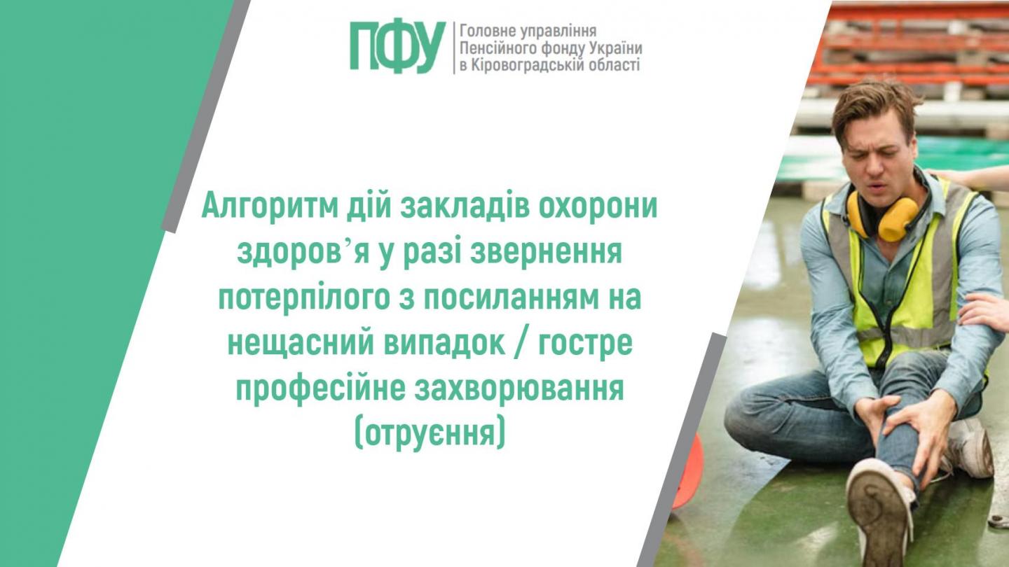 statti poyasnyuyemo ta in 1 - Алгоритм дій закладів охорони здоров&rsquo;я у разі звернення потерпілого з посиланням на нещасний випадок / гостре професійне захворювання (отруєння)