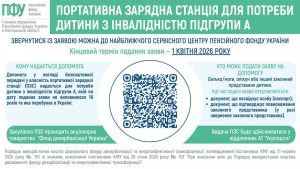 2 300x169 - Дітям з інвалідністю підгрупи А надається допомога у вигляді портативної зарядної станції