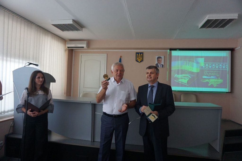 DSC09642  1024x681 - Начальник Головного управління Пенсійного фонду України  в Дніпропетровській області отримав почесний знак «За розвиток соціального партнерства»
