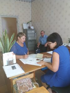 20180808 103620 225x300 - Керівник Петропавлівського сектору обслуговування громадян провела  виїзний прийом у с. Богинівка Брагинівської сільської ради
