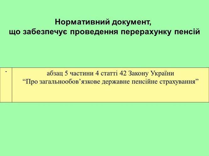 2 - Щодо перерахунку пенсій з 1 квітня 2018 року