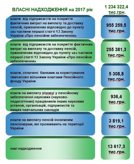 Vlasni nadhodzhennya1 - Власні надходження за 2017 рік