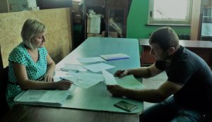 Foto V Toretske 300x173 - Працівникам управління комунальної  власності м. Мирнограду розповіли про умови призначення пенсій