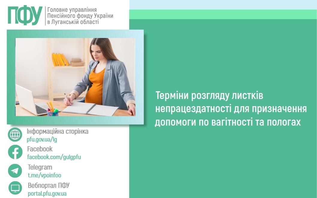 Терміни розгляду листків непрацездатності для призначення допомоги по вагітності та пологах 0503 1 - Терміни розгляду листків непрацездатності для призначення допомоги по вагітності та пологах