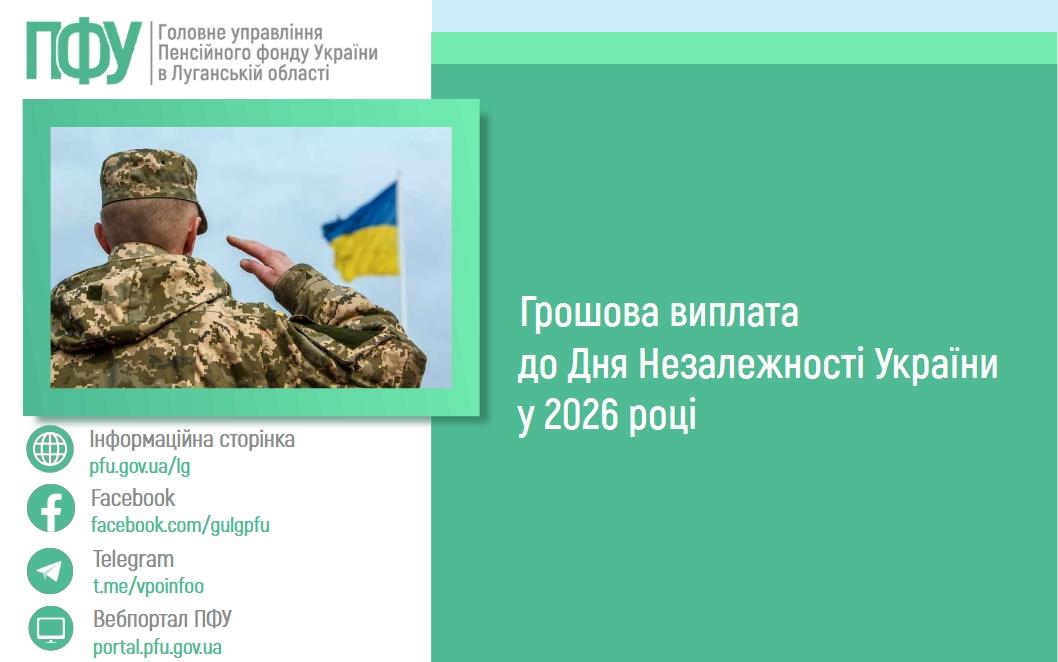 12 06 1 - Грошова виплата до Дня Незалежності України у 2026 році