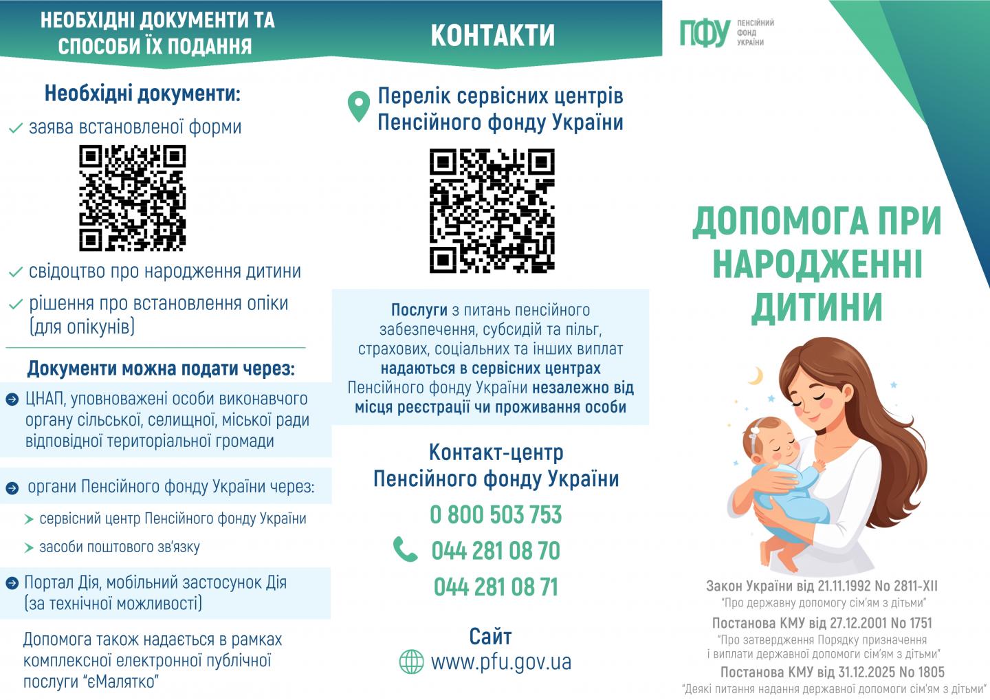 Buklet Narodzhennya 03.03.2026 1 - Допомога при народженні дитини