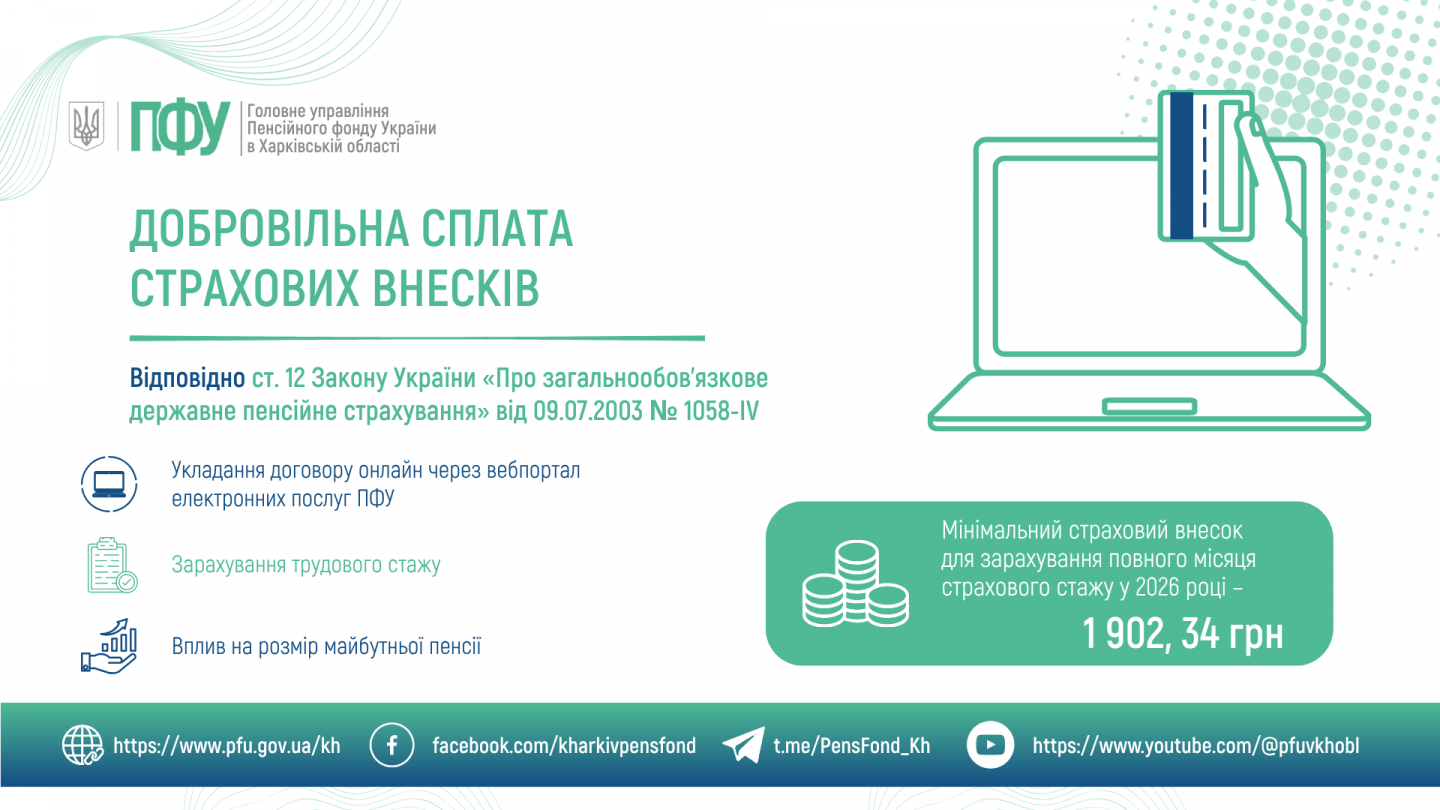 Добровільна сплата страхових внесків Splata strah vneskiv - Добровільна сплата страхових внесків