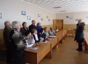 Sambir1 300x218 - Зустрічі з трудовими колективами – ефективний спосіб надання працюючому населенню актуальної інформації з пенсійного забезпечення