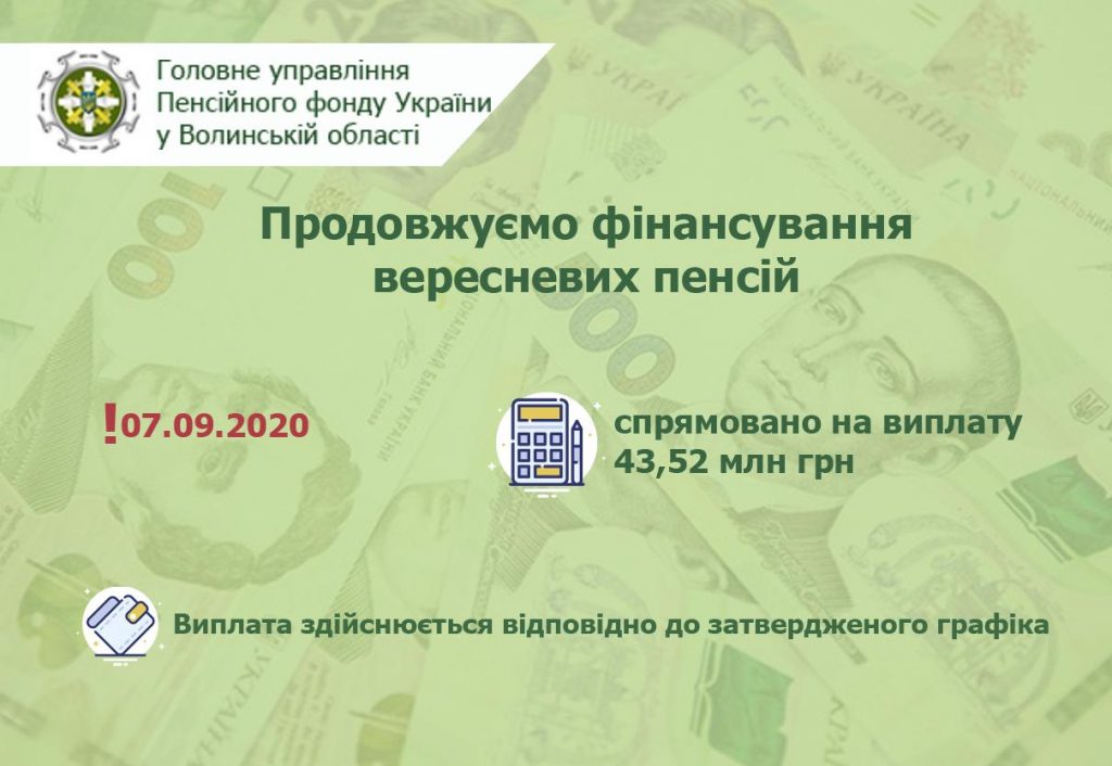 finansuvannya shhoden 092020 2 1024x706 - Продовжуємо фінансування вересневих пенсій