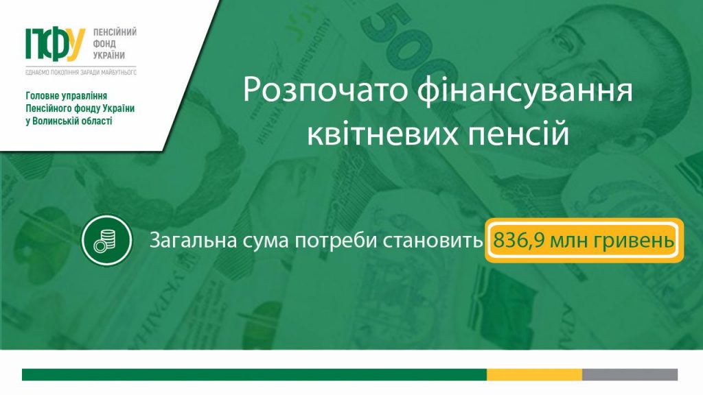 rozpochato finansuvannya 04 1024x576 - Розпочато фінансування квітневих пенсій