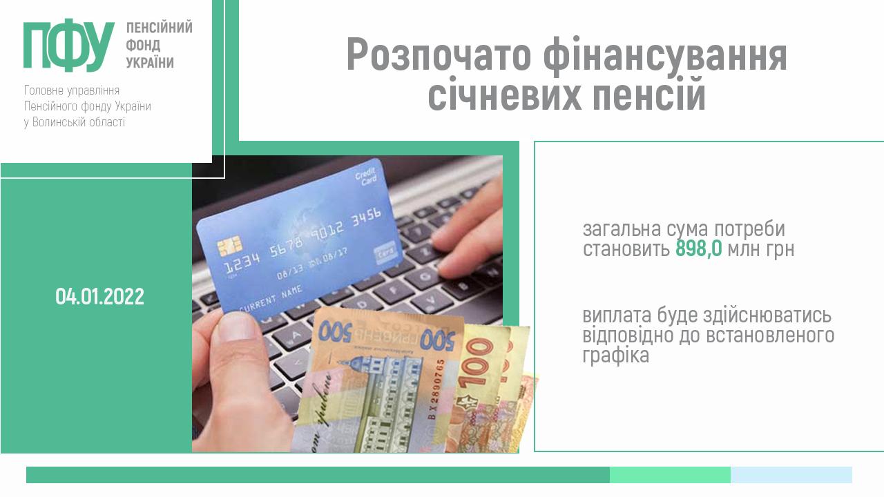 2 nove finansuvannya rozpochato sichn - Розпочато фінансування січневих пенсій