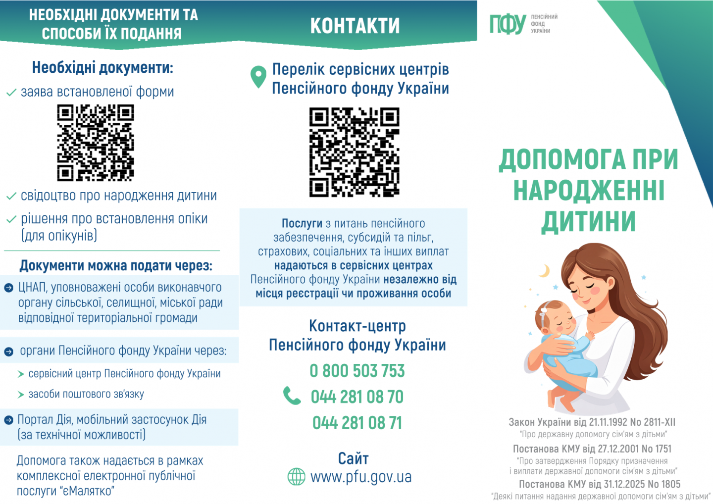 0001 3 - Допомога при народженні дитини: все, що треба знати